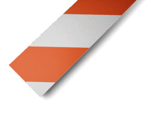 PermaLean Red and White Hazard Swatch Web