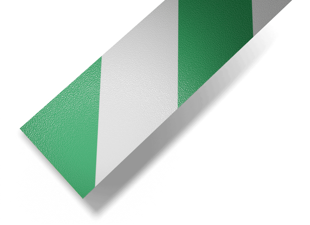 PermaRoute Green and White Hazard Swatch Web PermaRoute Green and White Hazard Swatch